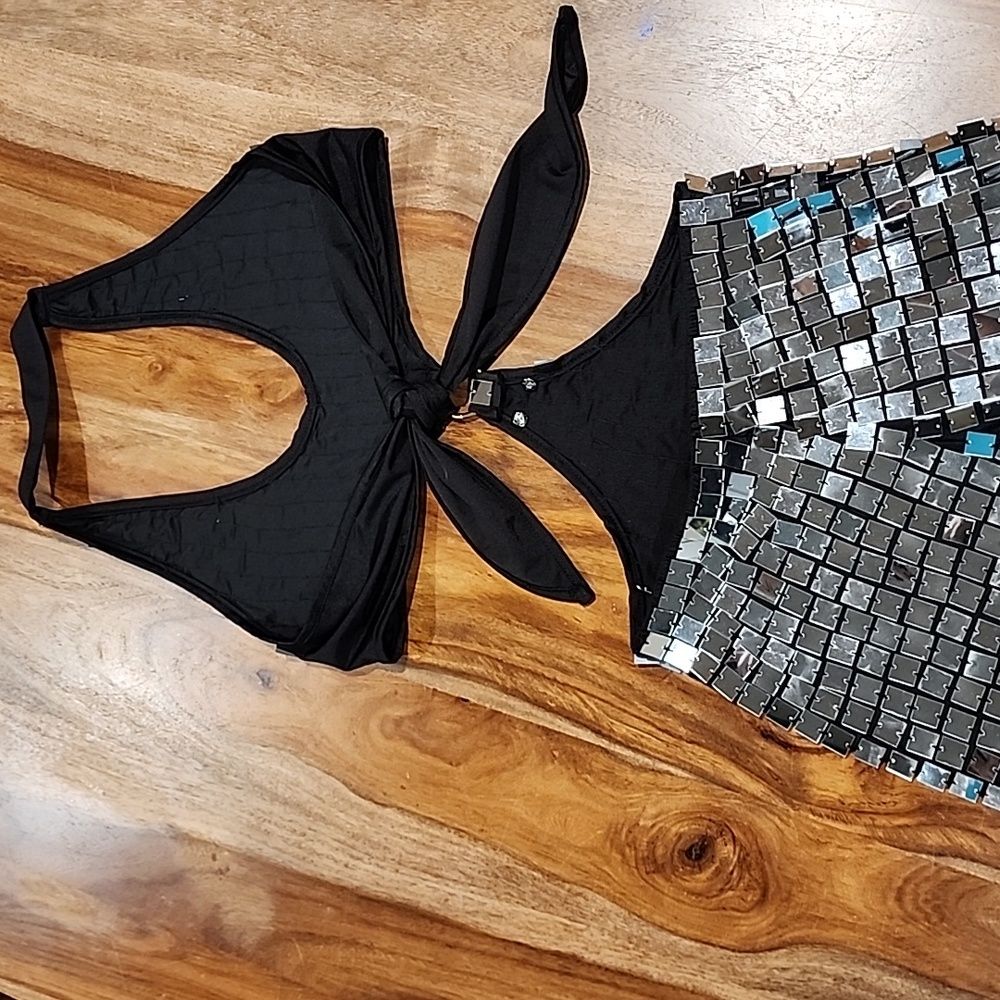 SOLD.    Disco Mirror Romper - Picture 4 of 4
